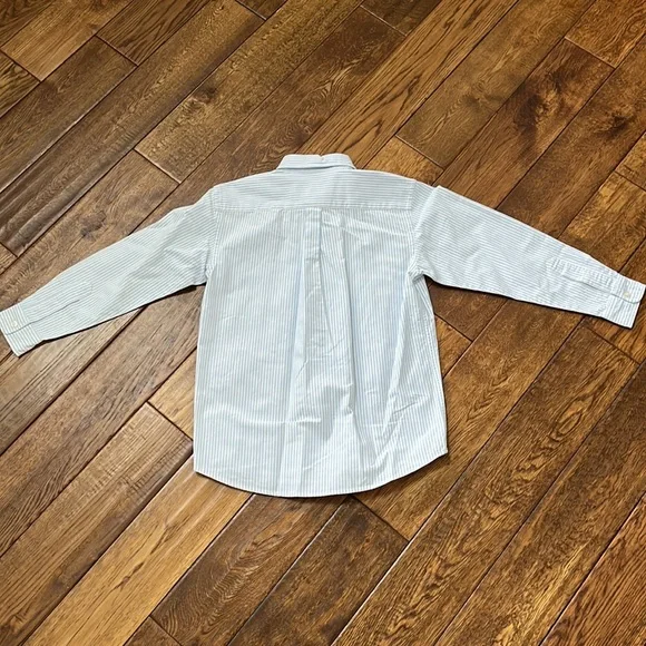 Vineyard Vines NWOT Youth Boys S (8-10) Navy/White stripe Oxford - Picture 5 of 5